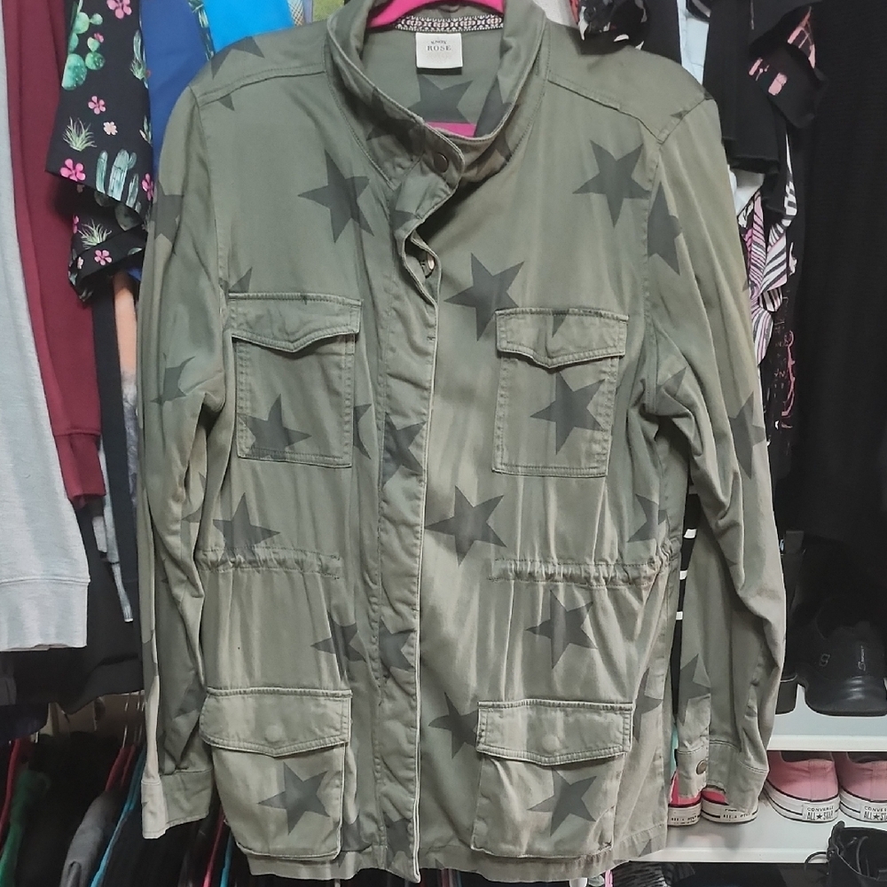 Knox ROSE Green Star Patterned Jacket